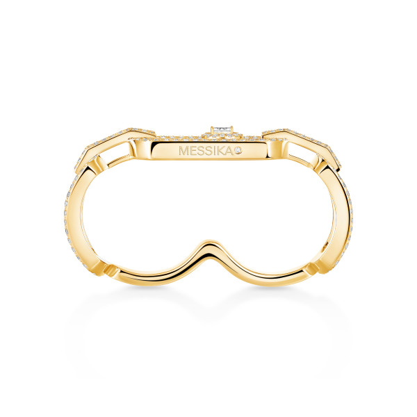 Messika So Move Zwei-Finger Diamantring (Ref: 13185-YG)