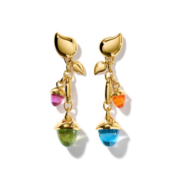 Tamara Comolli MIKADO Ohrringe Dangling 2 Acorns 'Candy' (Ref: E-M-d-2-Can-yg)