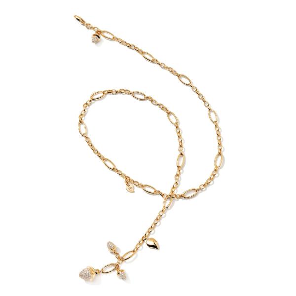 Tamara Comolli MIKADO Collier Delicate mit Diamond Pavé  (Ref: N-M-Del51-p-rg)