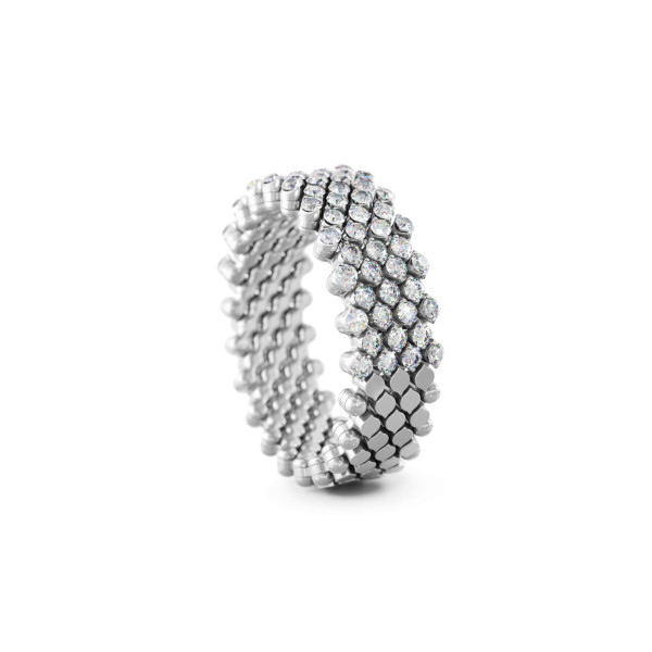 Serafino Consoli Brevetto Multi-Size Ring (Ref: RMS 7H2 WG WD)