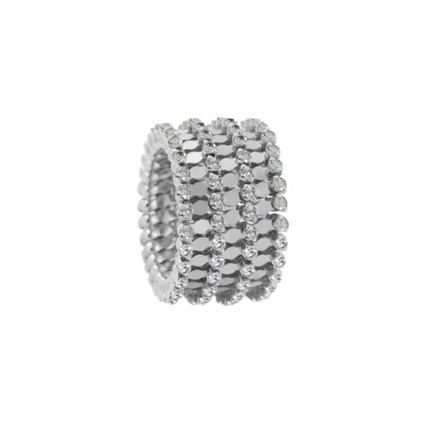 Serafino Consoli Serafino Multi-Size Ring und Armband (Ref: S.RB A-7F2 WG WD)