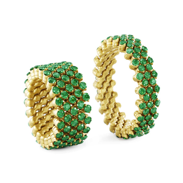 Serafino Consoli Brevetto Multi-Size Ring (Ref: RMS 5F2 YG T)