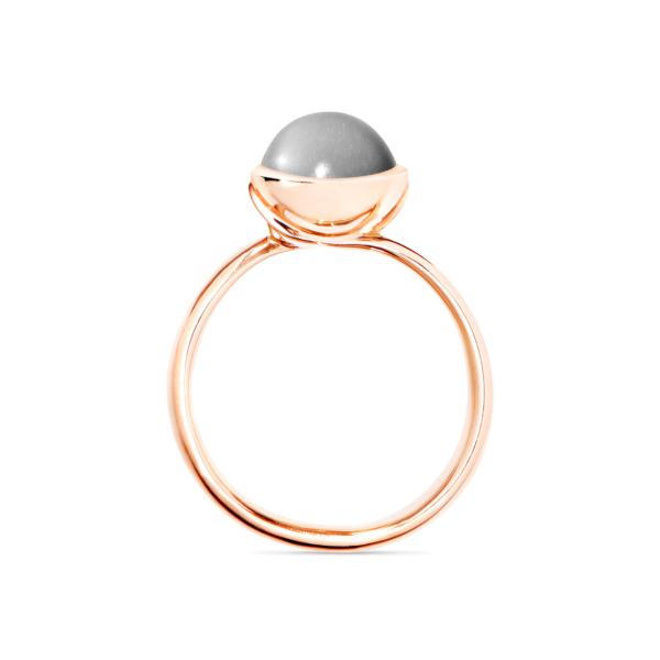 Tamara Comolli BOUTON Ring small grauer Mondstein (Ref: R-Bou-s-MoGr-rg)