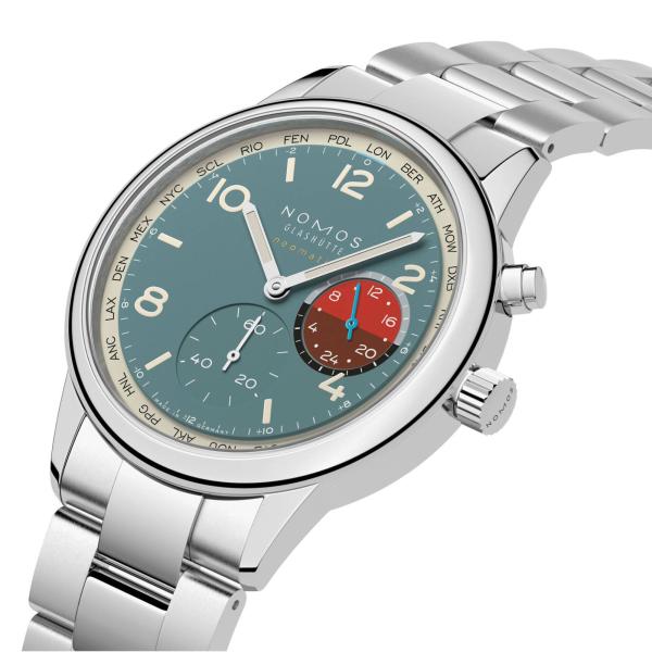 NOMOS Glashütte Club Sport Neomatik Weltzeit Glacier (Ref: 790.S4)