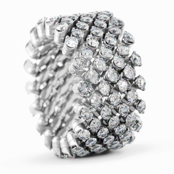 Serafino Consoli Brevetto Multi-Size Ring (Ref: RMS 7F4 WG WD)