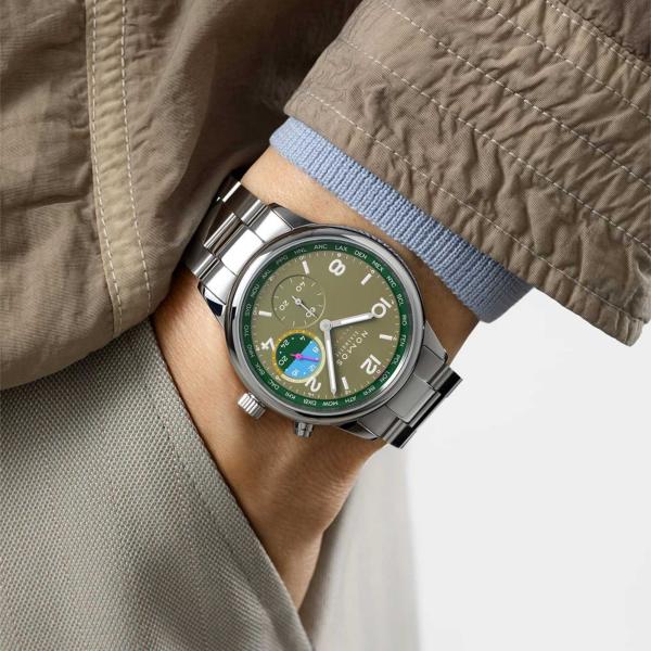 NOMOS Glashütte Club Sport Neomatik Weltzeit Jungle (Ref: 790.S2)