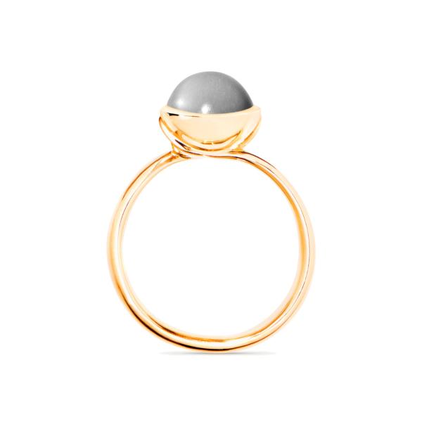 Tamara Comolli BOUTON Ring small Grauer Mondstein (Ref: R-BOU-s-MoGr-yg)