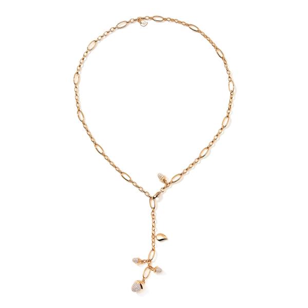 Tamara Comolli MIKADO Collier Delicate mit Diamond Pavé  (Ref: N-M-Del51-p-rg)