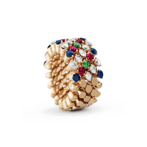 Serafino Consoli Brevetto Multi-Size Ring (Ref: RMS 5H4 RG WD BS R T MC)