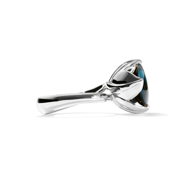Tamara Comolli TULIP Ring Large mit London Topas (Ref: R-TUL-l-ToLo-wg)
