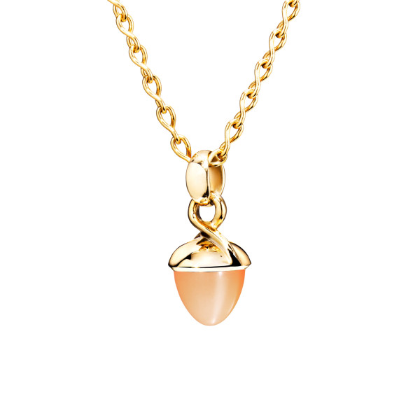 Tamara Comolli MIKADO Flamenco Anhänger mit orange Mondstein (Ref: P-MB-MoOr-yg)