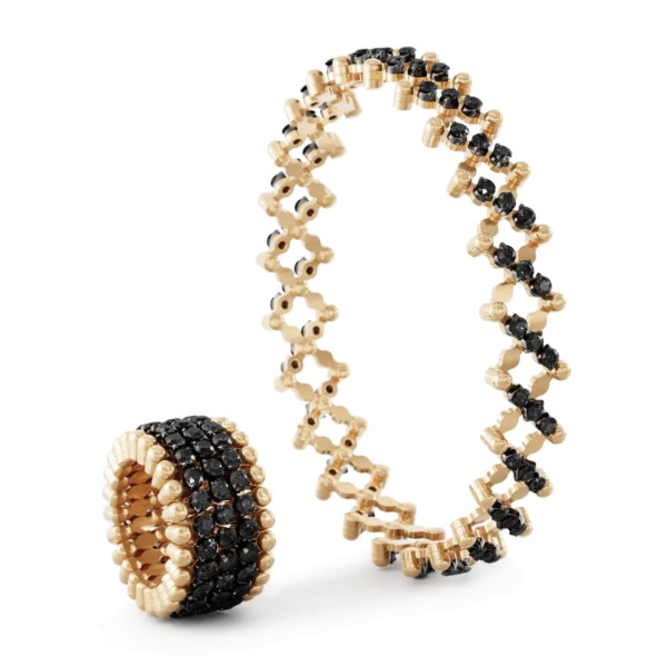 Serafino Consoli Serafino Multi-Size Ring und Armband (Ref: S.RB 5M4 RBG BD)