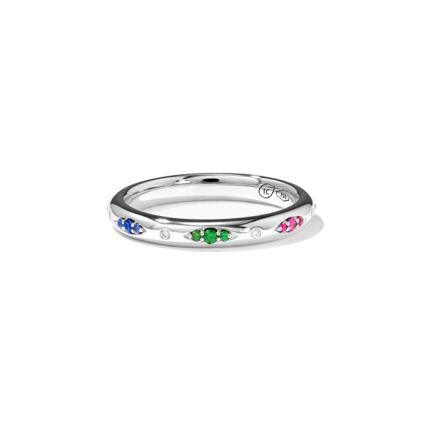 Tamara Comolli GYPSY Bandring Pavé  'Candy' (Ref: R-Gyp-B-CanP-wg)