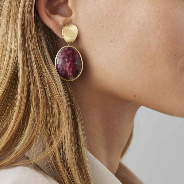 Marco Bicego Lunaria Color Ohrringe (Ref: OB1404 TUL01 Y)