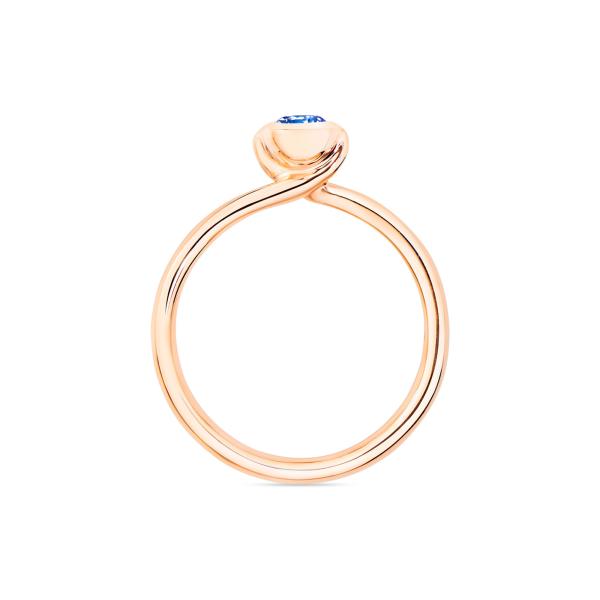 Tamara Comolli BOUTON Solitaire Ring (Ref: R-BOU-Sol-SaBl-rg)