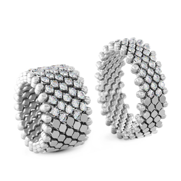 Serafino Consoli Brevetto Multi-Size Ring (Ref: RMS 7HM2 WG WD)