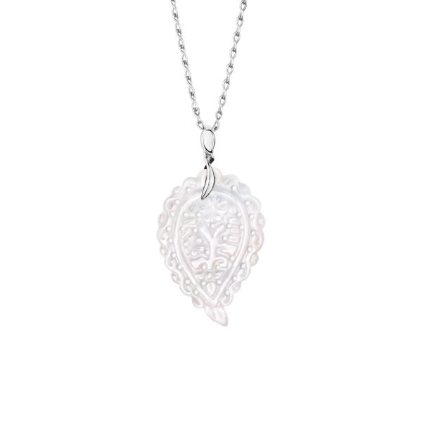 Tamara Comolli INDIA Leaf Anhänger Medium (Ref: P-IND-m-MPw-wg)