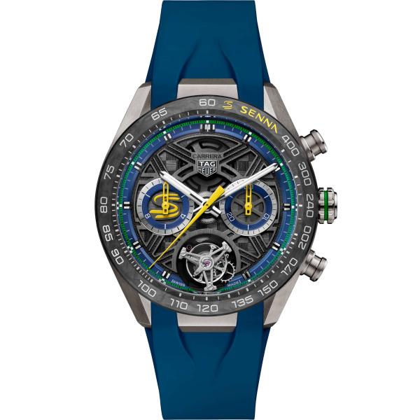 TAG Heuer TAG HEUER CARRERA EXTREME SPORT CHRONOGRAPH TOURBILLON X SENNA (Ref: CBU5081.FT6274)