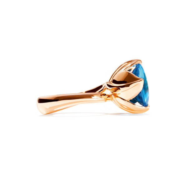 Tamara Comolli TULIP Ring Large mit Swiss Topas (Ref: R-TUL-l-ToSw-rg)