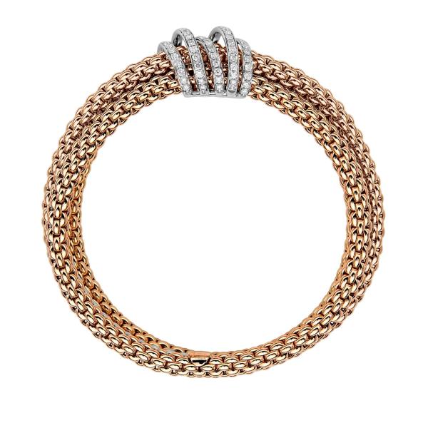 FOPE Solo Flex'it Armband mit Pavébesatz (Ref: 65106BX_PB_R_XBX_00S)