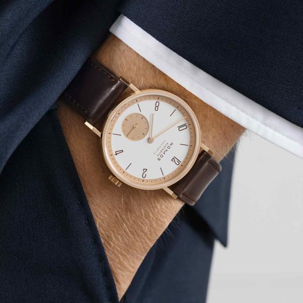 NOMOS Glashütte Tangente Roségold neomatik – 175 Years Watchmaking Glashütte (Ref: 160.S1)