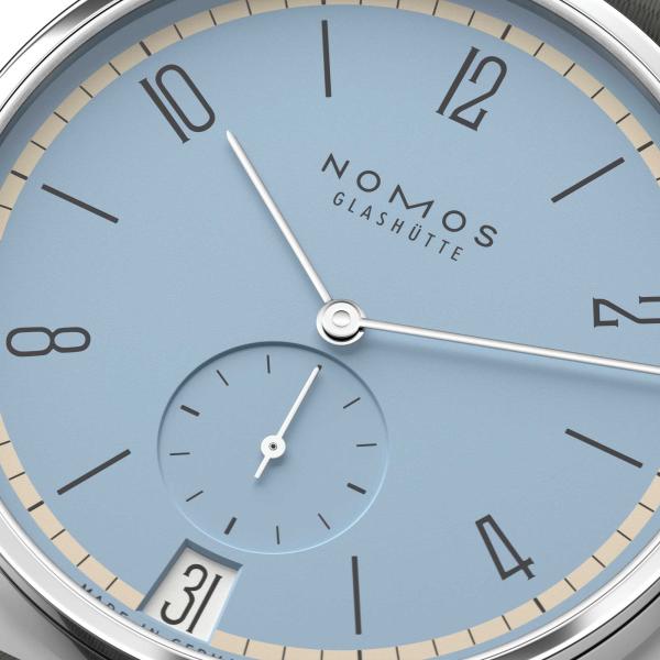 NOMOS Glashütte Tangente 38 Datum Frostblau  (Ref: 179.S23)