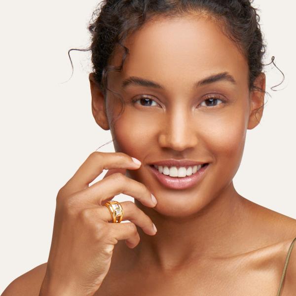 Tamara Comolli CURRICULUM VITAE 3 Ring Diamanten medium (Ref: R-CV3-m-Pr-yg)