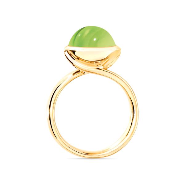 Tamara Comolli BOUTON Ring large Peridot (Ref: R-BOU-l-Per-yg)