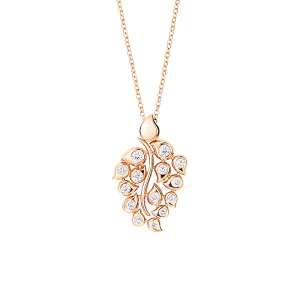 Tamara Comolli SNOWFLAKES Anhänger Leaf Classic 'Sky' (Ref: P-SF-L-ClSky-rg)