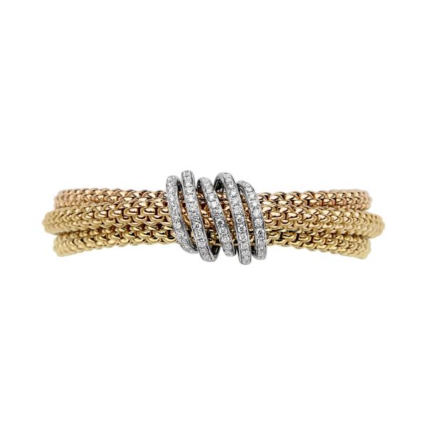 FOPE Solo Flex'it Armband mit Pavébesatz (Ref: 65106BX_PB_G_XBX_00S)