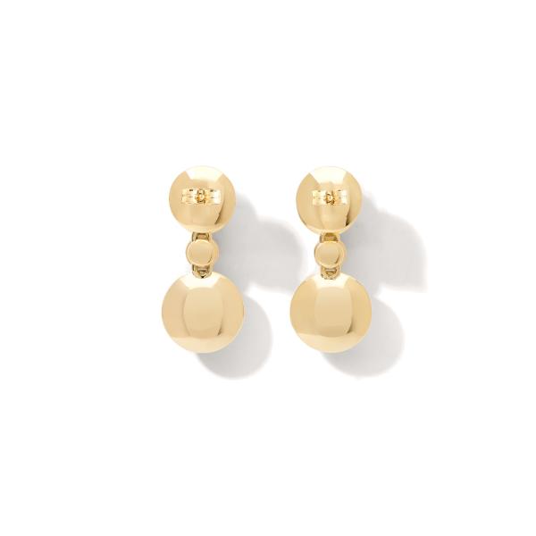 Tamara Comolli BOUTON 2 Ohrringe Cabochons Classic 'Sand'  (Ref: E-BOU-2-San-Cl-yg)