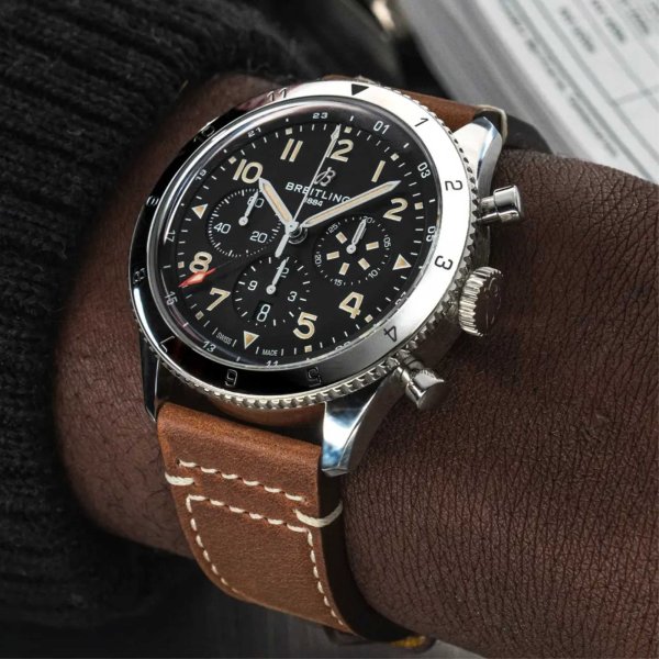 Breitling Super AVI B04 Chronograph GMT 46 P-51 Mustang (Ref: AB04453A1B1X1)
