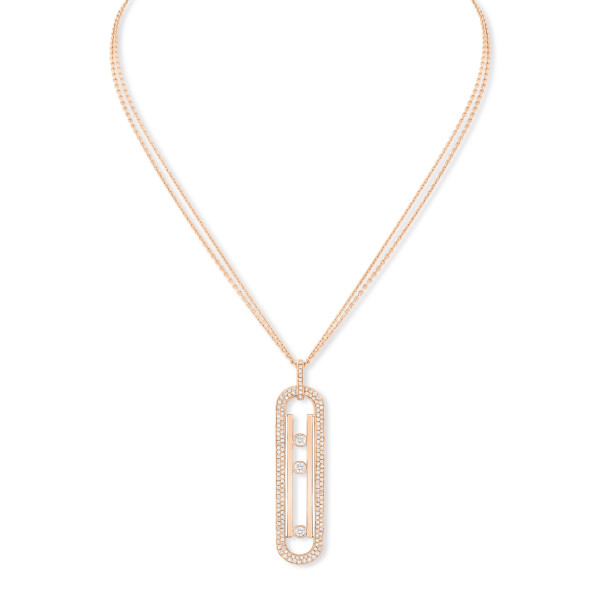 Messika Lange Move 10th Anniversary Halskette mit Anhänger (Ref: 07228-PG)