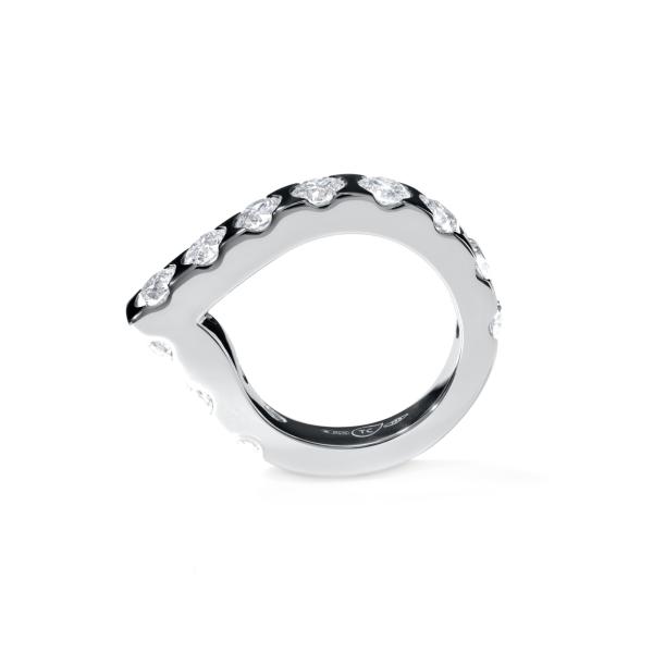 Tamara Comolli SIGNATURE Drop Memoire Classic Ring (Ref: R-Dr-Mem-11-Cl-wg)