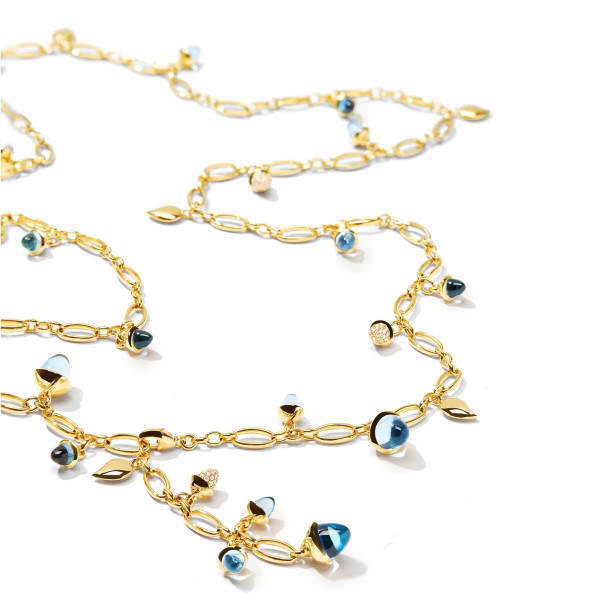 Tamara Comolli MIKADO Halskette 'Sky' mit Diamant-Pavé (Ref: N-M-100-Sky-p-yg)