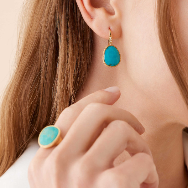 Marco Bicego Lunaria Color Ohrringe (Ref: OB1341-AB TUM01 Y)