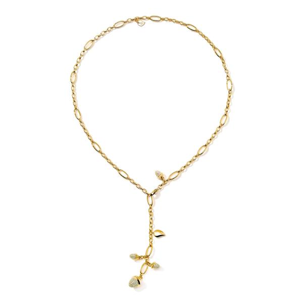 Tamara Comolli MIKADO Collier Delicate mit Diamond Pavé  (Ref: N-M-Del51-p-yg)