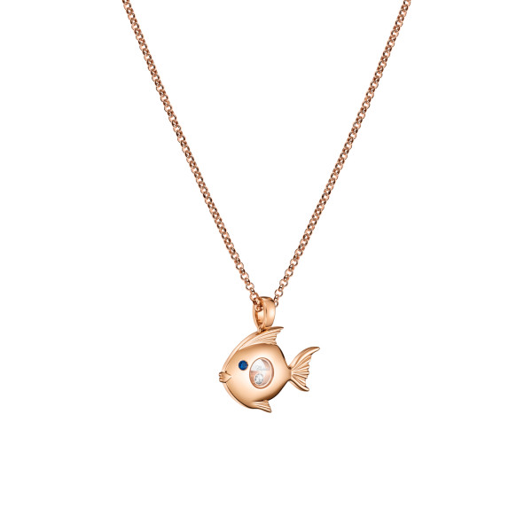 Chopard Happy Diamonds Fish Anhänger mit Halskette (Ref: 79A205-5001)