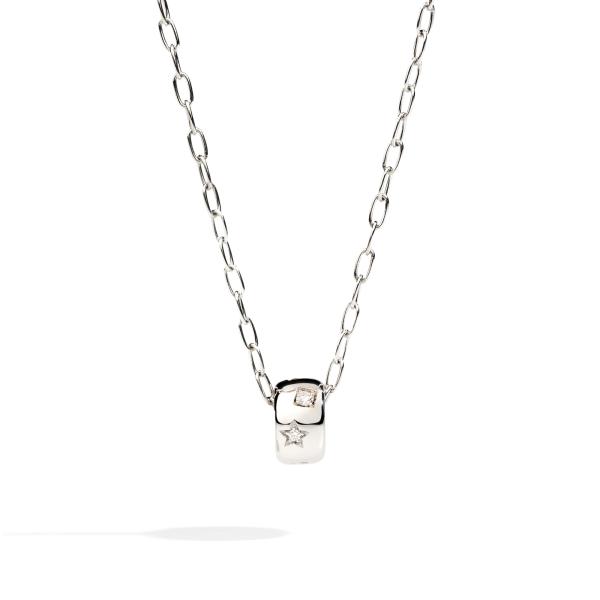 Pomellato Iconica  Anhänger mit Kette (Ref: PCB7122O2WHRDB000)