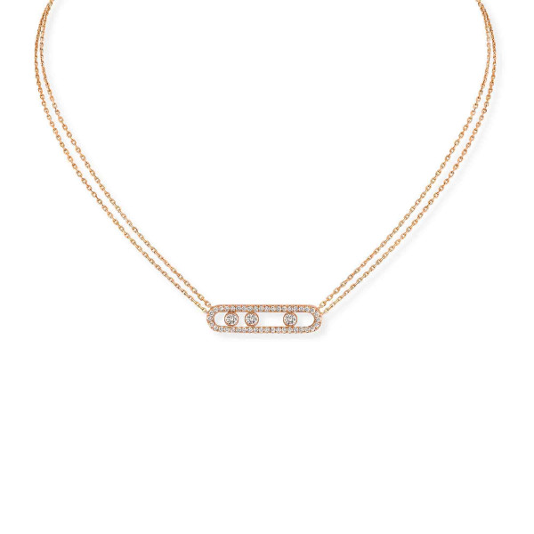 Messika Move Classique Pavé Halskette (Ref: 03994-PG)