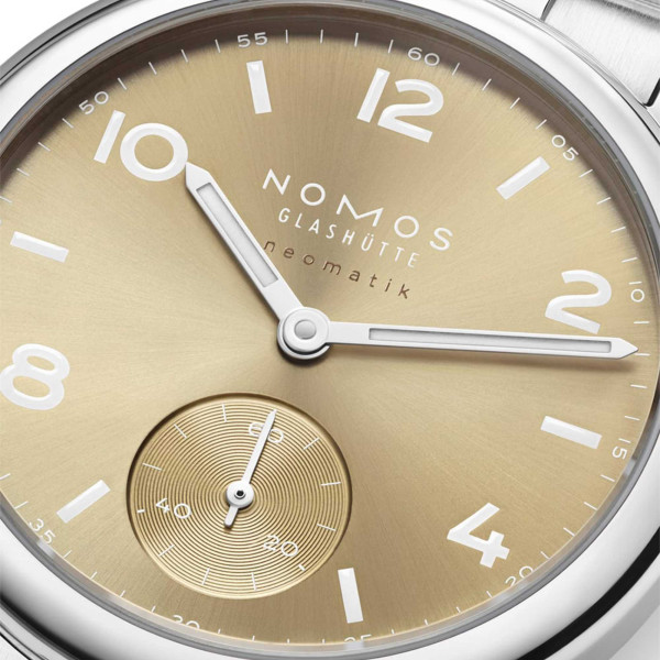 NOMOS Glashütte Club Sport Neomatik 34 Gold (Ref: 755)