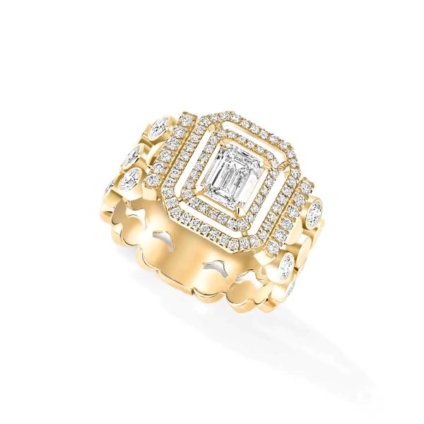 Messika D-Vibes mehrreihiger Ring (Ref: 12445-YG)
