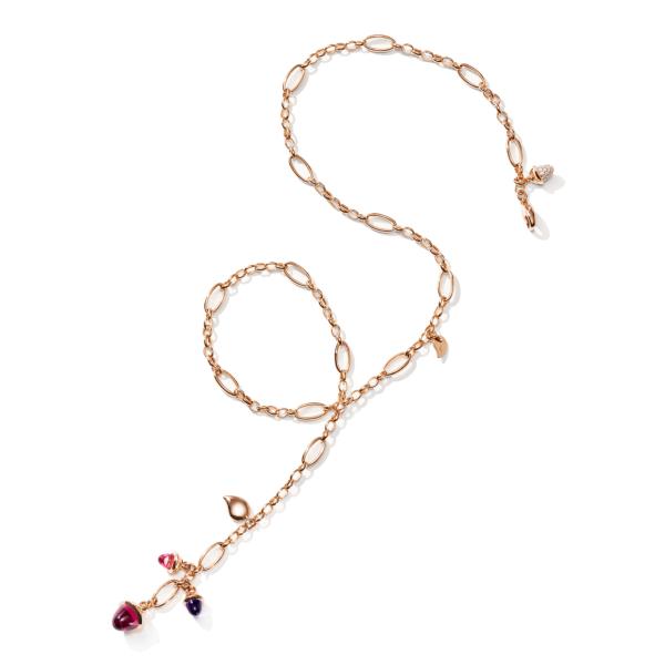 Tamara Comolli MIKADO Halskette Delicate 'Wildberry'  (Ref: N-M-Del51-WB-p-rg)