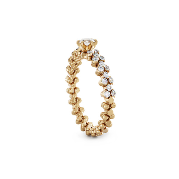 Serafino Consoli Brevetto Solitaire Multi-Size Ring (Ref: RMS SL WD 050 3H2 RG WD)