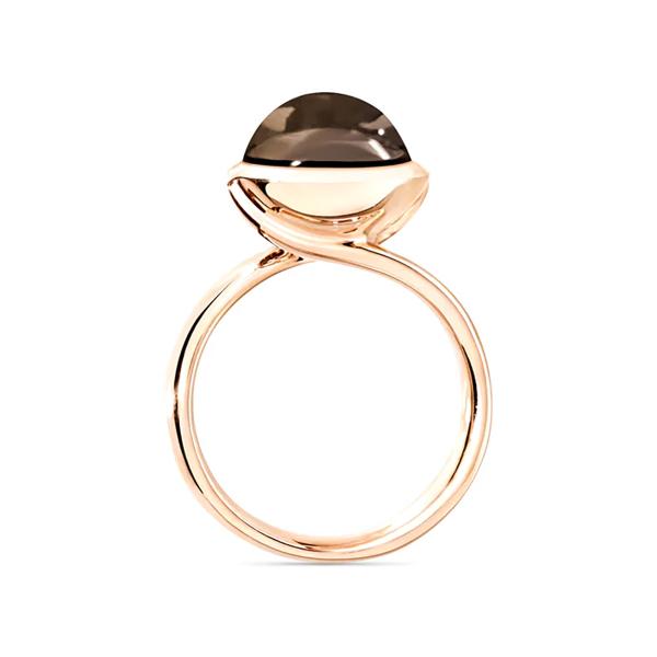 Tamara Comolli BOUTON Ring large Rauchquarz (Ref: R-BOU-l-SmQu-rg)