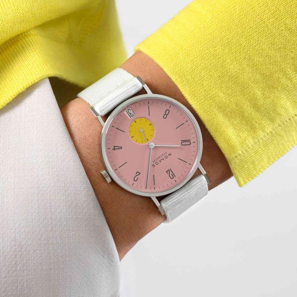 NOMOS Glashütte Tangente 38 Datum Bubblegum  (Ref: 179.S7)