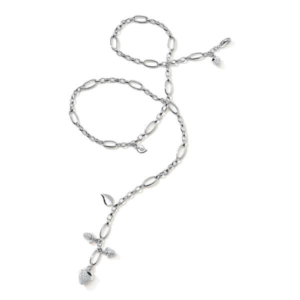 Tamara Comolli MIKADO Collier Delicate mit Diamond Pavé  (Ref: N-M-Del51-p-wg)