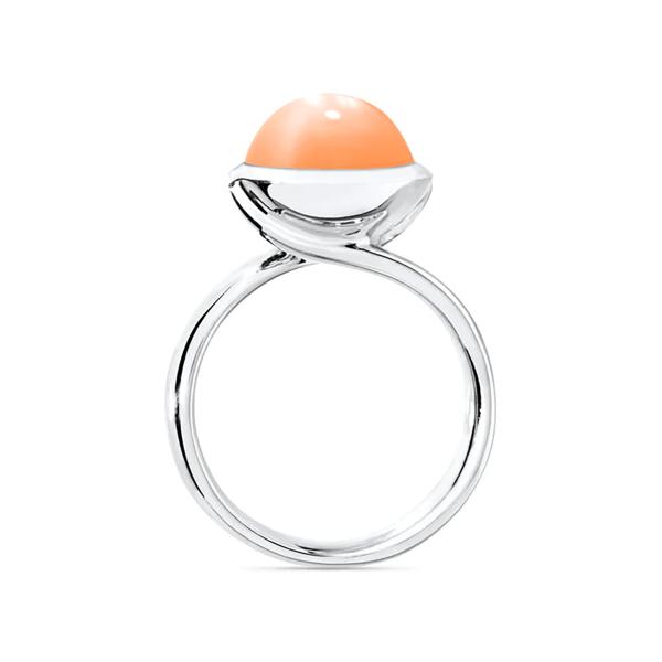 Tamara Comolli BOUTON Ring large oranger Mondstein (Ref: R-BOU-l-MoOr-wg)