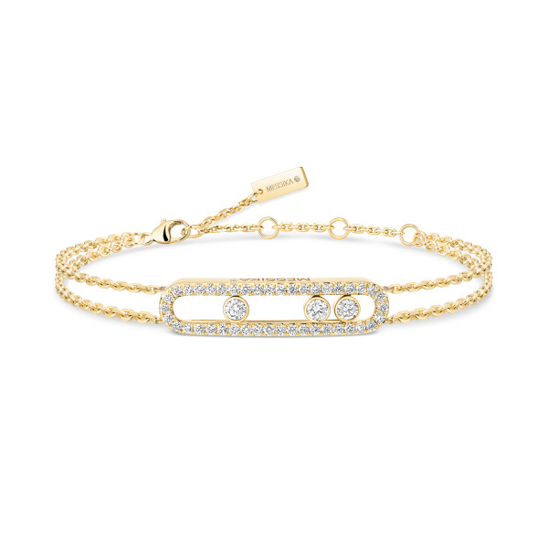 Messika Move Classique Pavé Armband (Ref: 03995-YG)