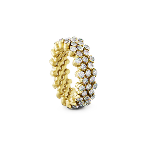 Serafino Consoli Brevetto Multi-Size Ring (Ref: RMS 5F7 YG WD)